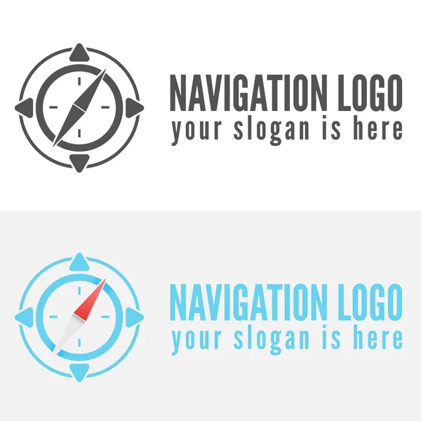Logotipo, insignia, etiqueta, emblema o logotipo elementos para la navegación, mapa, web, brújula empresarial y otros diseños — Vector de stock