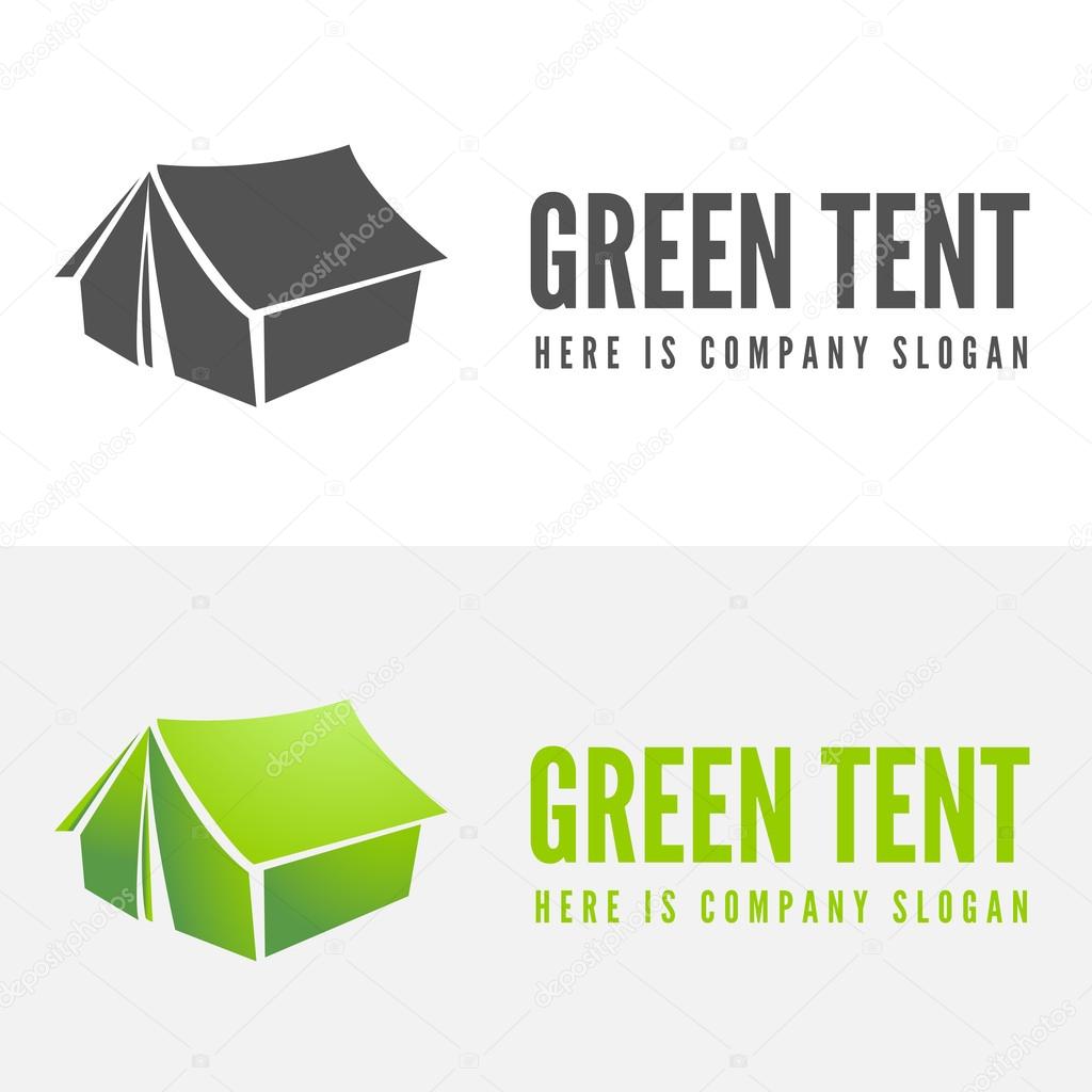 Modern camp logo and logotype elements for camping, web, business or other projects