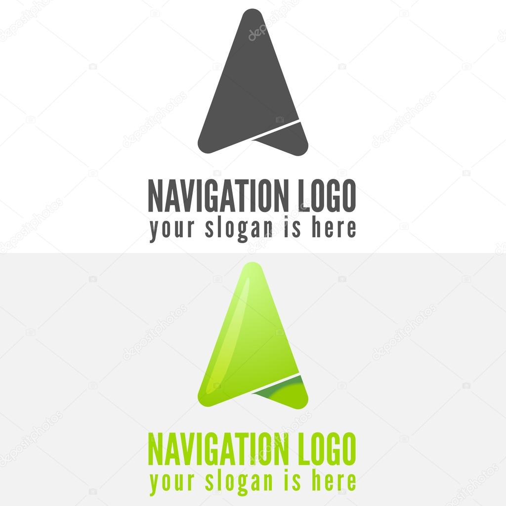 Logo, badge, label, emblem or logotype elements for navigation, map, web, business compass and other design