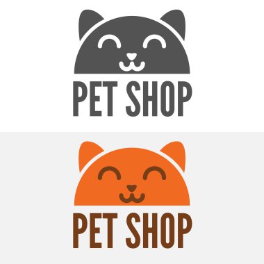 Set of vintage logo and logotype elements for pet shop, house or clinic
