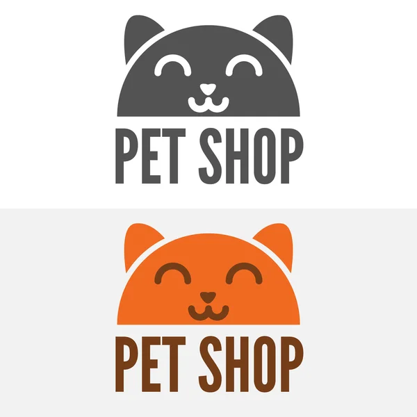 Set of vintage logo and logotype elements for pet shop, house or clinic — Stock Vector