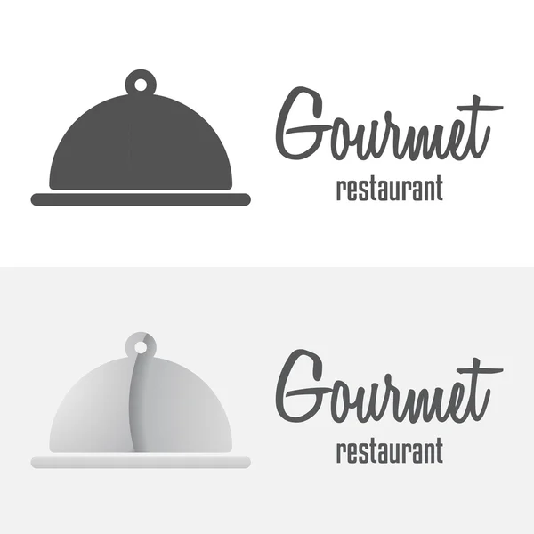 Set of logo and logotype elements for restaurant, cafe or bar — Stok Vektör