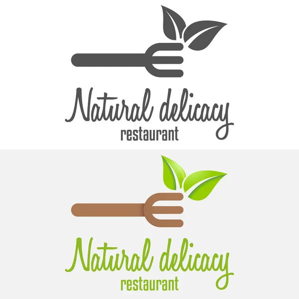 Set of logo and logotype elements for restaurant, cafe or bar — Stock Vector