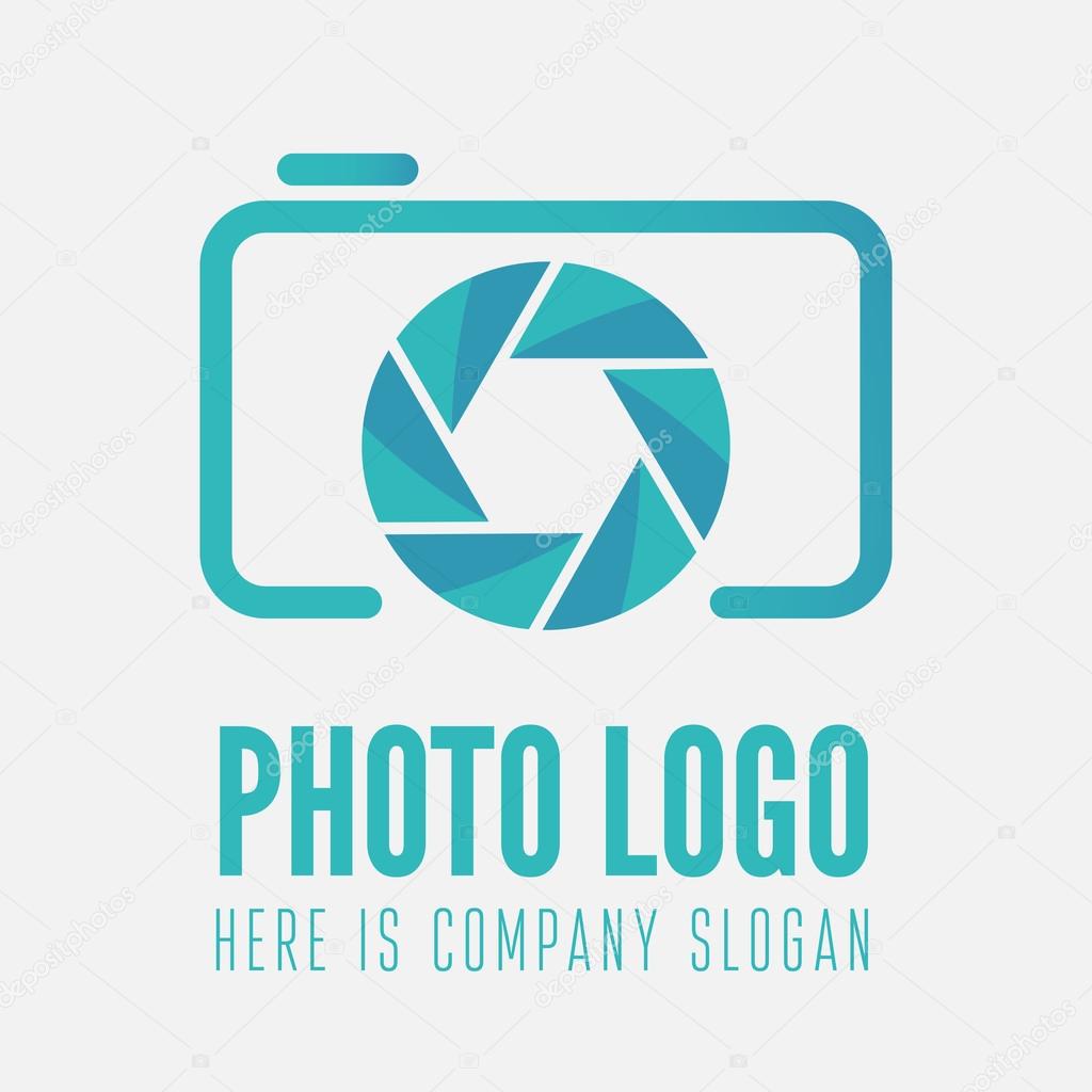 Logo, label, sticker and logotype element for photo studio or photographer