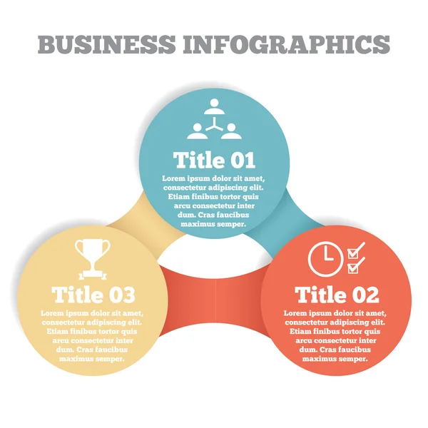 Business circle info graphic, diagram, presentation in steps — Stok Vektör