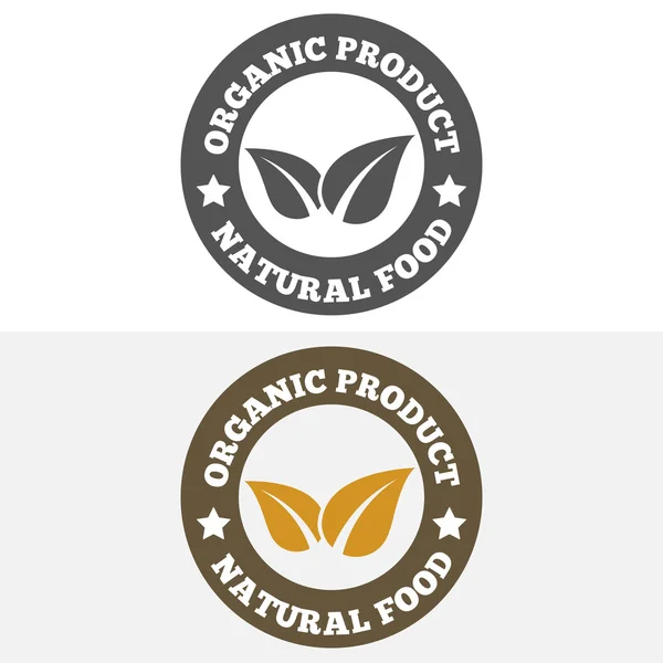 Set aus Vintage-Logo, Etikett, Abzeichen, Logoelementen für biologische, natürliche Unternehmen, Unternehmen, Kosmetik und Lebensmittel — Stockvektor