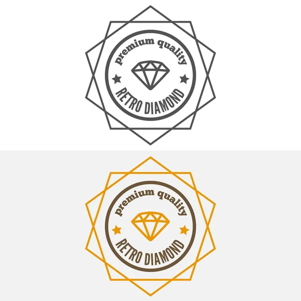 Ensemble d'éléments de logo, étiquette, badge et logotype vintage pour bijoux, boutique ou entreprise — Image vectorielle