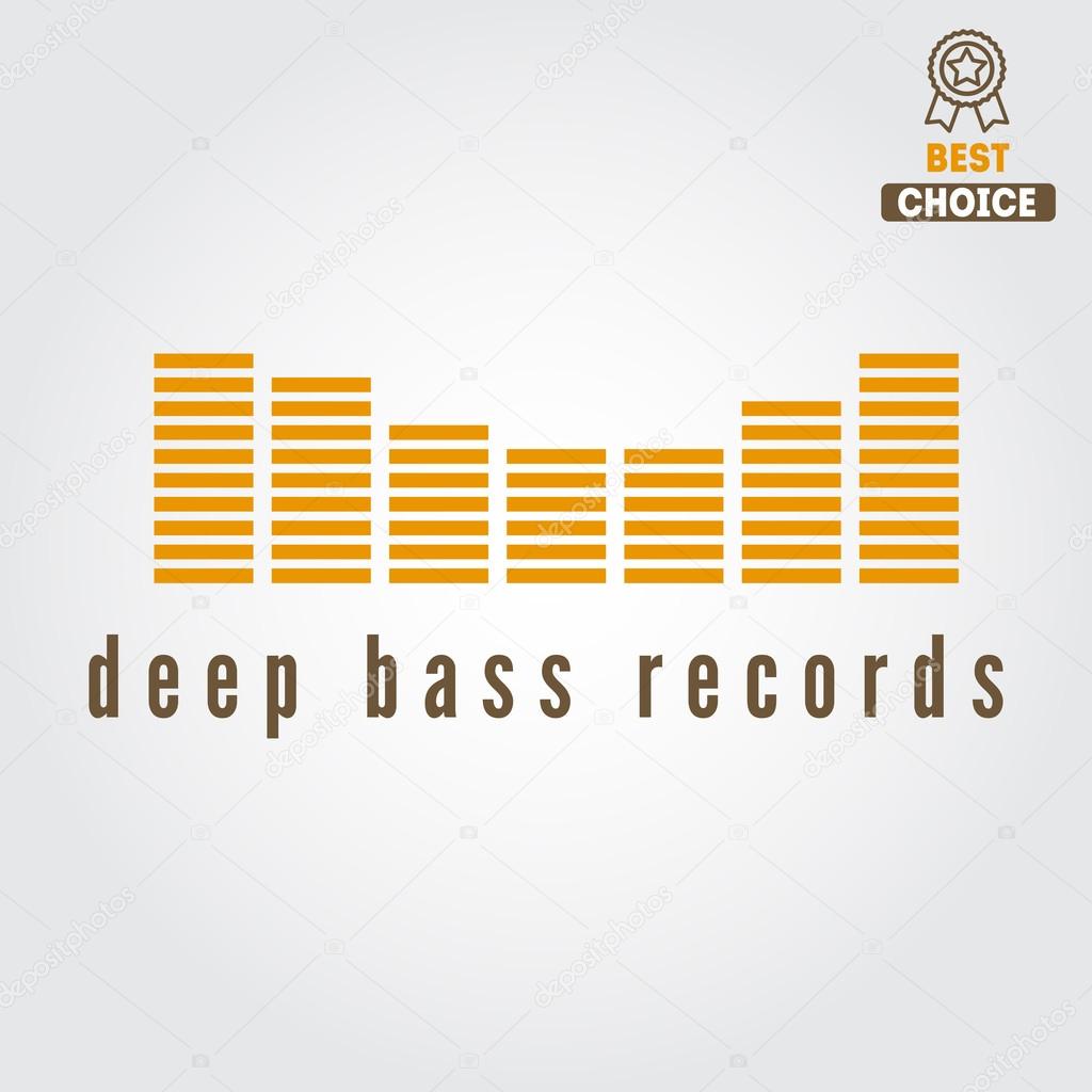 Logo and logotype elements for recording studio or sound production