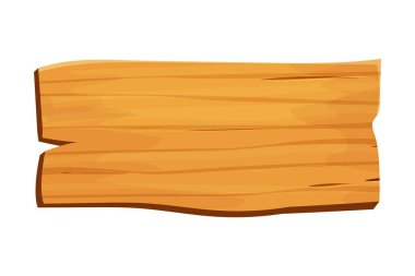 Ahşap tabela, pankart, beyaz arka planda izole çizgi film tarzında ahşap tahta. Oyun varlıkları, evet. Dokuma malzemesi, masaj çerçevesi, dekorasyon. 