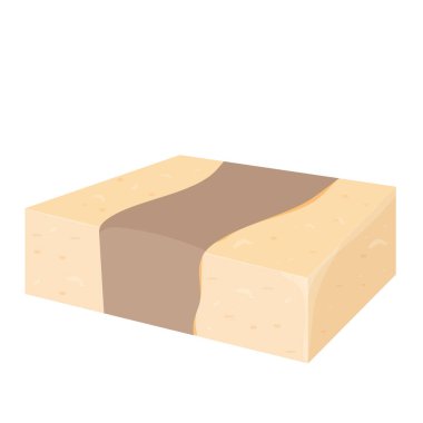 Beyaz arka planda izole edilmiş modaya uygun renklerde karikatür düz stil el yapımı vektör sabunu. Organik spa sabun yapımı..