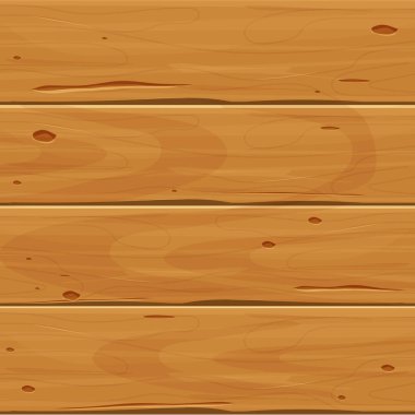 Ahşap karikatür arka plan, karikatür stili izole kalaslar. Boş tahta, zemin, parke yüzey. Ui tasarım ögesi, dekorasyon.