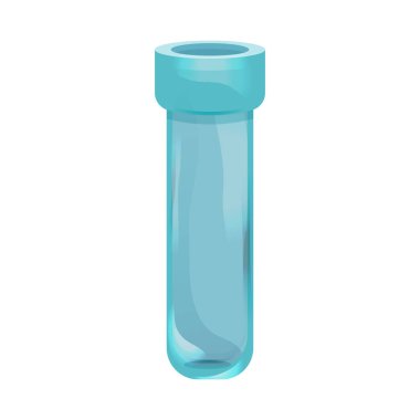 Sıvı iksir iksiri için boş şişe beyaz arka planda izole çizgi film tarzında laboratuvar ikonu. Cam kavanoz, ürkütücü büyücü, simyadaki varlık.