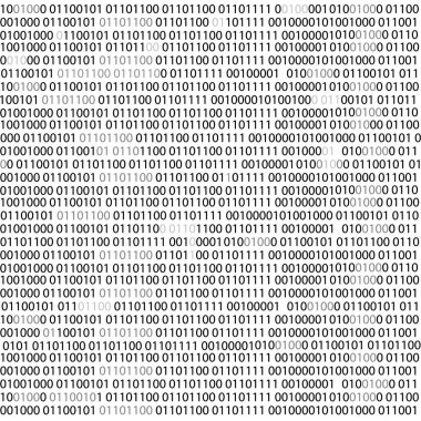 İkili kod ikili bilgisayar matris arkaplanı. 0 ve 1 numaralı teknik hacker konseptinden gelecek buhar ekranı. - Evet. Vektör illüstrasyonu