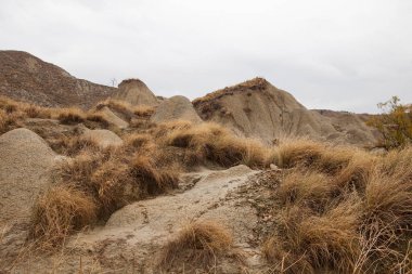 Calanchi, İtalya 'nın Basilicata şehrinde beyaz kil erozyonundan oluşan eşsiz bir 