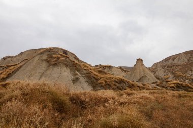 Calanchi, İtalya 'nın Basilicata şehrinde beyaz kil erozyonundan oluşan eşsiz bir 