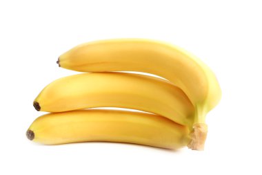 Beyaz arkaplanda izole muzlar