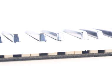 retro tarzı müzik arka plan seçici yumuşak odak yumuşak bir havada piyano klavye