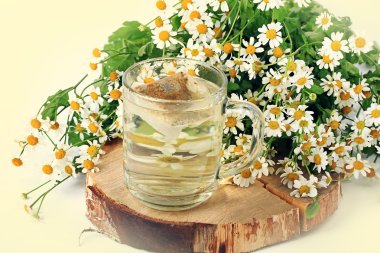 Papatya çay poşetleri bitkisel ilaç