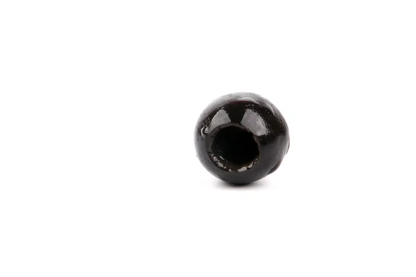 Azeitonas pretas isoladas sobre fundo branco — Fotografia de Stock