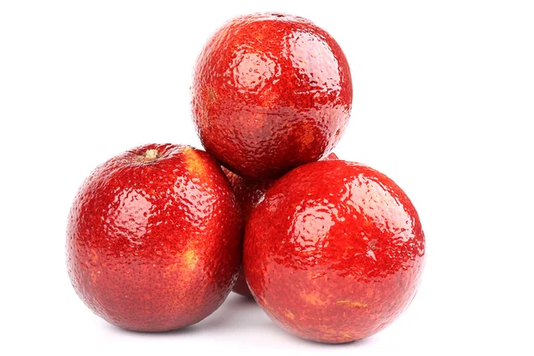 Blood red oranges isolated on white background — Stock Photo, Image