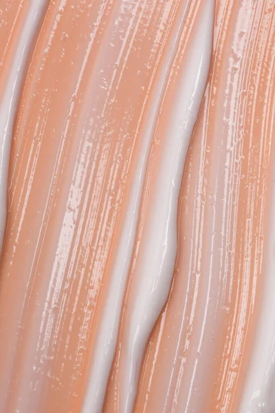 Cosmetische Natuurlijke Pastel Concept Textuur Van Vloeibare Crème Een Beige — Stockfoto