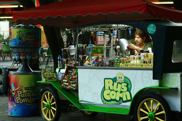 Mobile Kitchen Sweets Goodies Park Children Amusement Park Entertainment Russia — Stock Photo, Image