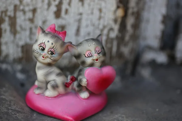 Arcilla figurita juguete gatito — Foto de Stock
