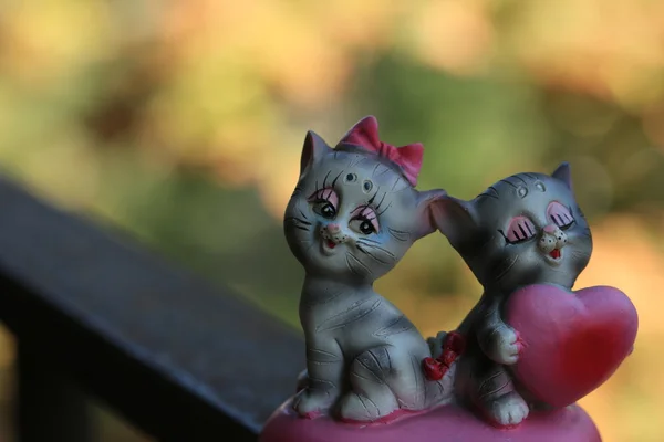 Arcilla figurita juguete gatito — Foto de Stock