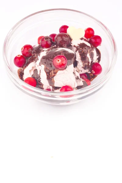 Мороженое с клюквенным витамином С — стоковое фото