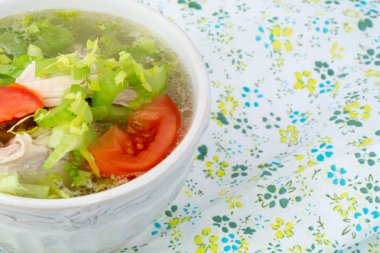 çorbası Diyet tavuk çorbası kereviz domates vitaminler Servis Kahvaltı Öğle yemeği akşam yemeği sağlık ev mutfak organik Eko düşük ağırlık