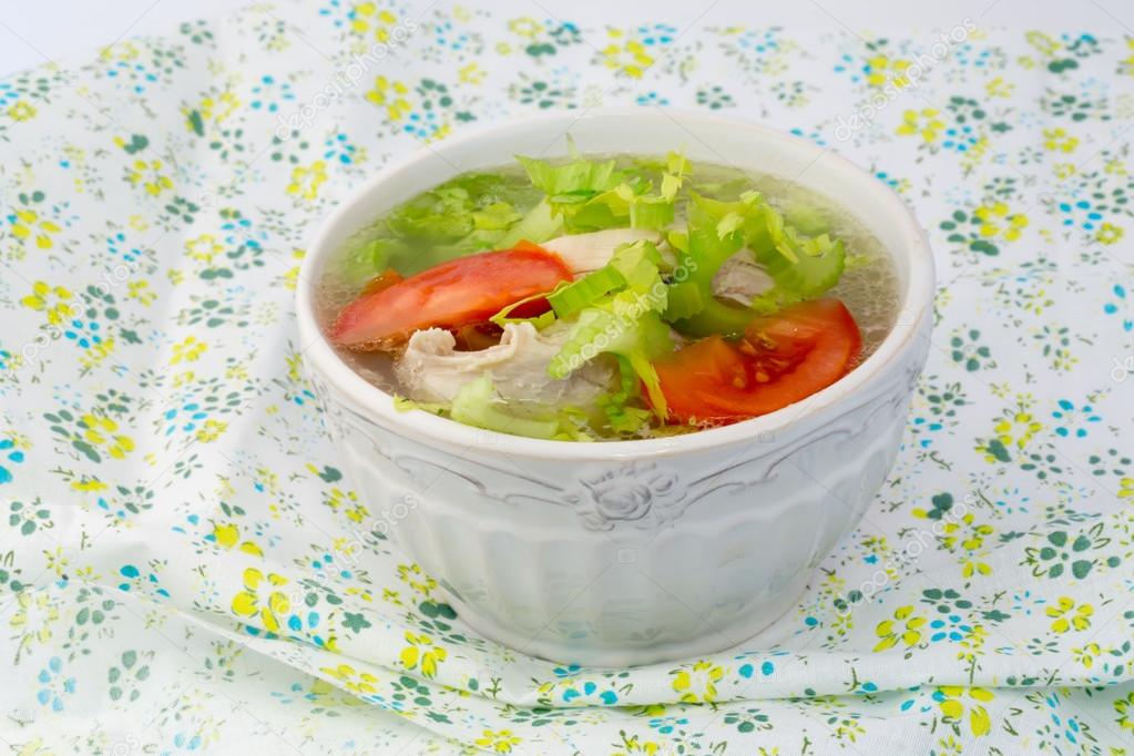 Soup diet chicken soup celery tomato vitamins breakfast lunch dinner