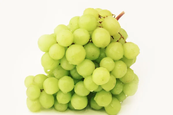 Raisins muscat vert isolés sur fond blanc — Photo