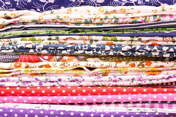 Kupie bawełny do szycia wyrobów włókienniczych tło próbki — Zdjęcie stockowe