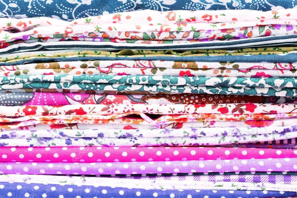 pile cotton sewing textile background swatches