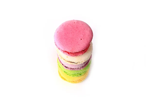 Macaroon isolato su sfondo bianco dessert francese — Foto Stock