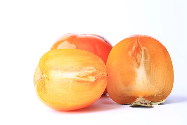 Persimmon geïsoleerd op witte achtergrond — Stockfoto