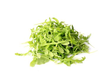 arugula salad isolated on white background healthy lifestyle, green eco life diet