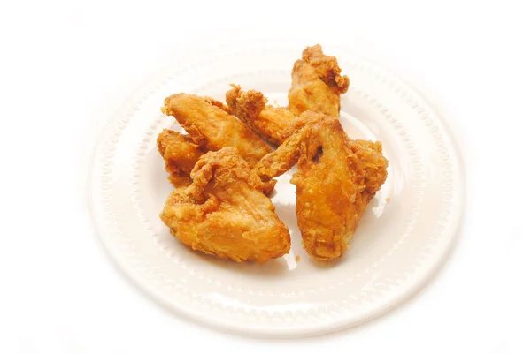 Deep Fried Chicken Wings on a Plate — Stock Photo, Image