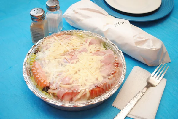 Paket servisi salata ve sandviç için bir