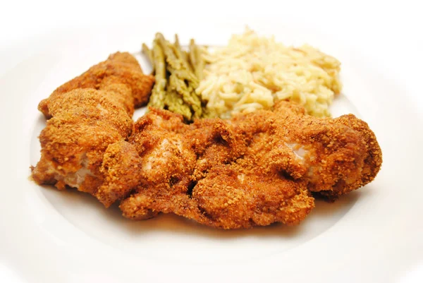 Homemade Baked Chicken Tenders Served as a Side Dish — Stock Photo, Image