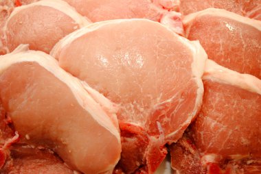 etli porkchops arka planı