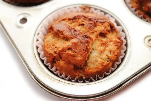 Close-Up of a Cooling Banana Muffin — Stock Photo, Image