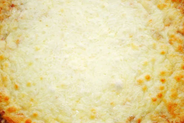 Background of a Cooked Mozzarella Cheese Pizza — Stock Photo, Image