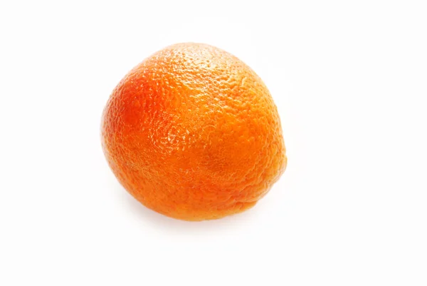 Whole Blood Orange Isolated on White — Stock Photo, Image