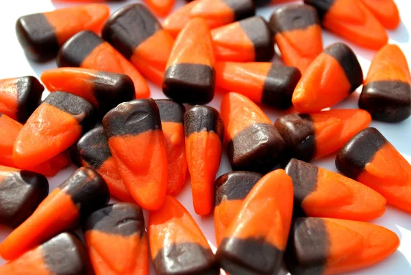 Orange and Brown Candy Corn — Stock Photo, Image