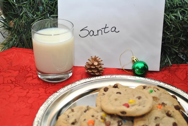Traditional Santa Cookies — Stock Photo, Image