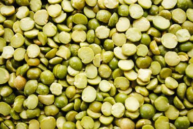 Kurutulmuş taze yeşil bezelye arka plan