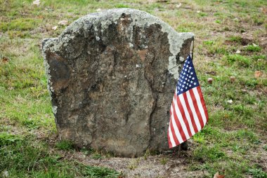 Revolutionary War Hero Grave Site clipart