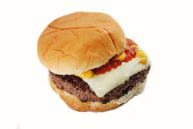 Lezzetli Burger peynir ve bal