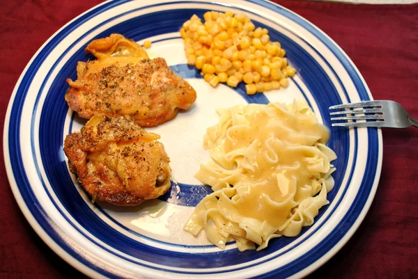 Voedzaam Chicken Dinner — Stockfoto